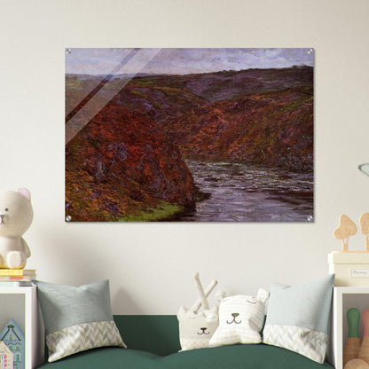 Valley of the Creuse, Grey Sky - claude monet Acrylic Print - 70x100 cm / 28x40″ inches | claude monet Wall Art | claude monet Prints