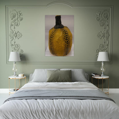 PUMPKIN 1983 - Yayoi Kusama Brushed Aluminum Print - 70x100 cm / 28x40 inches | Yayoi Kusama Aluminum Print | Yayoi Kusama Prints