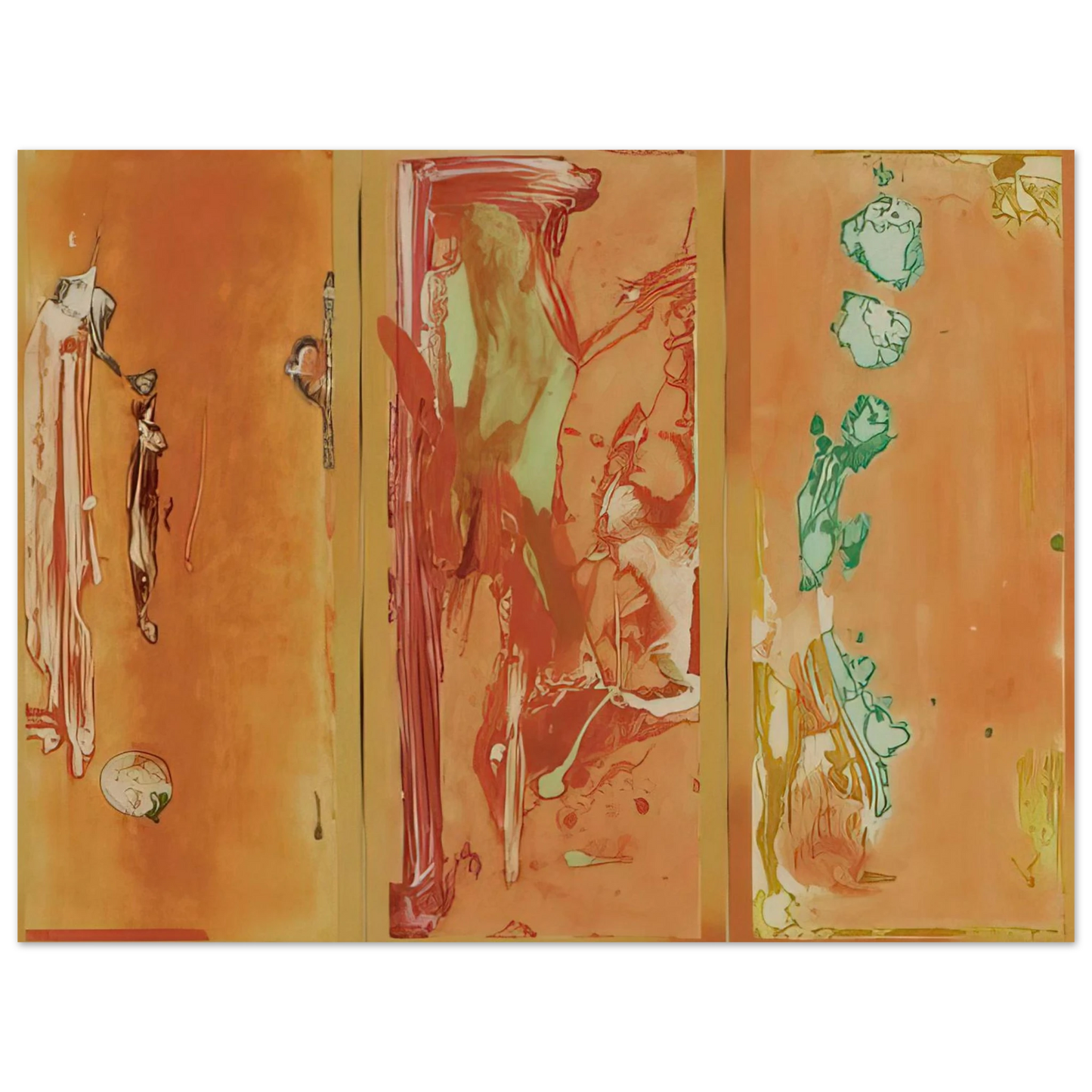 Helen Frankenthaler - Gateway - 1988 Wall art - 40x50 cm / 16x20 inches - Premium Wooden Framed Poster With Fine Art Paper-canvas - Black frame