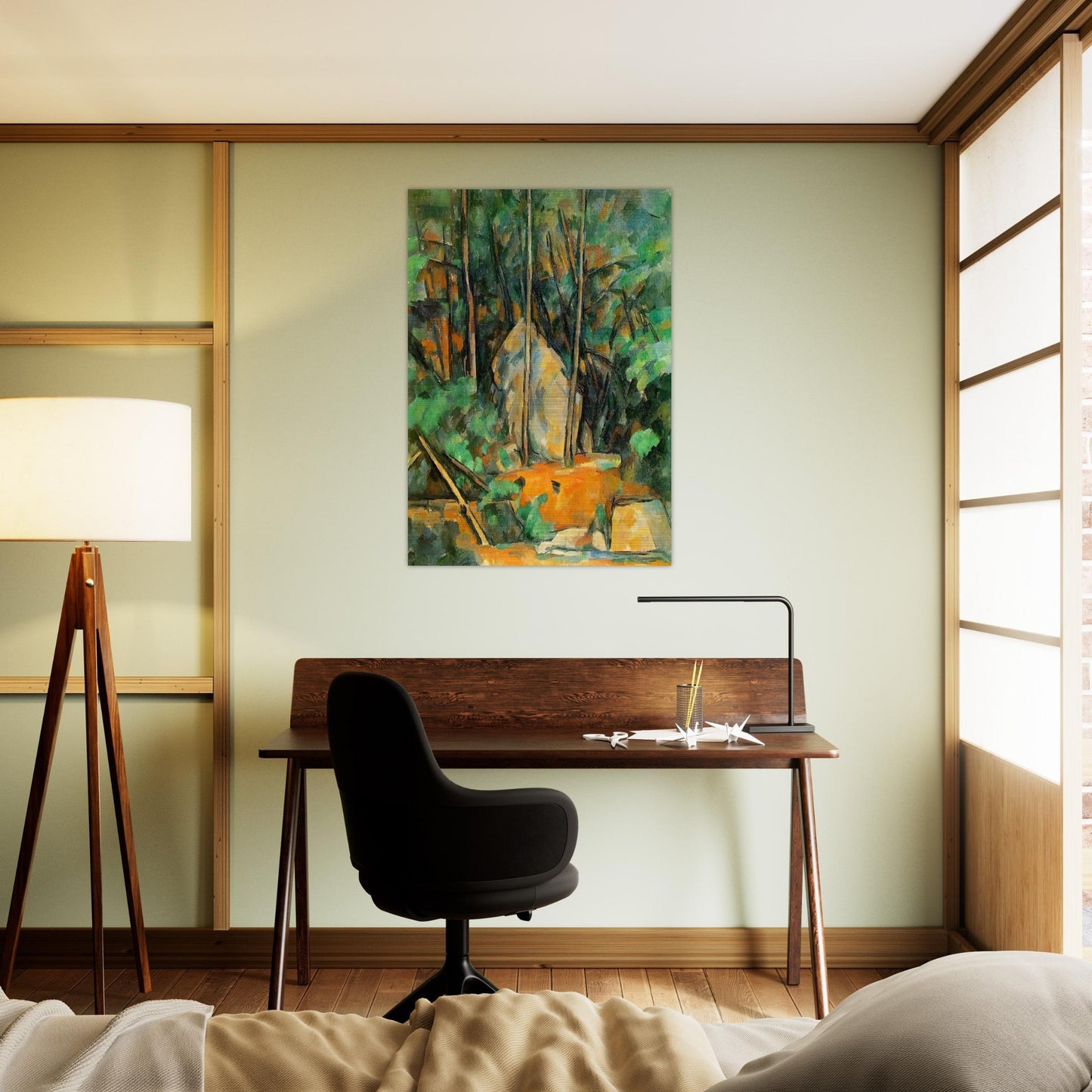 In the Park of Chateau Noir - Paul Cézanne Brushed Aluminum Print - 70x100 cm / 28x40 inches | Paul Cézanne Aluminum Print | Paul Cézanne Prints