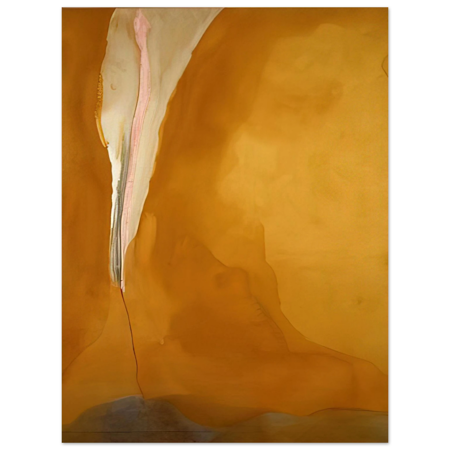 Helen Frankenthaler - Coral Wedge - 1972 Wall art - 60x80 cm / 24x32 inches - Premium Wooden Framed Poster With Fine Art Paper-canvas - Wood frame