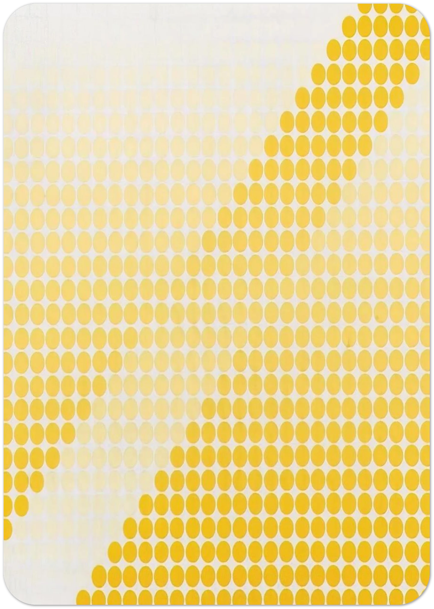Bianco  Giallo - 1971 By Dadamaino Pack of 10 Post Cards | Dadamaino Post Cards | A6 (10.5 x 14.8 cm) - 4.1 x 5.8 inches