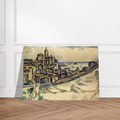 LANDSCAPE AT CADAQUES - Andre Derain Brushed Aluminum Print - 70x100 cm / 28x40 inches | Andre Derain Aluminum Print | Andre Derain Prints