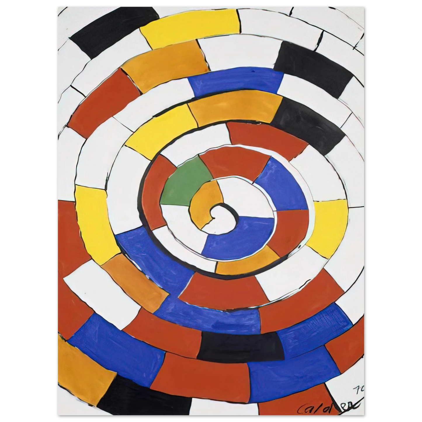 Alexander Calder - SPIRAL 1970 Fine Art Poster