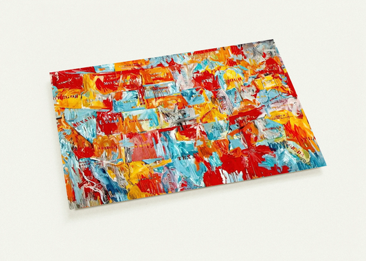 MAP By Jasper Johns Pack of 10 Post Cards | Jasper Johns Post Cards | A6 (10.5 x 14.8 cm) - 4.1 x 5.8 inches