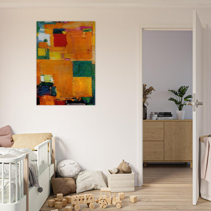 Kaleidos - Hans Hofmann Brushed Aluminum Print - 70x100 cm / 28x40 inches | Hans Hofmann Aluminum Print | Hans Hofmann Prints