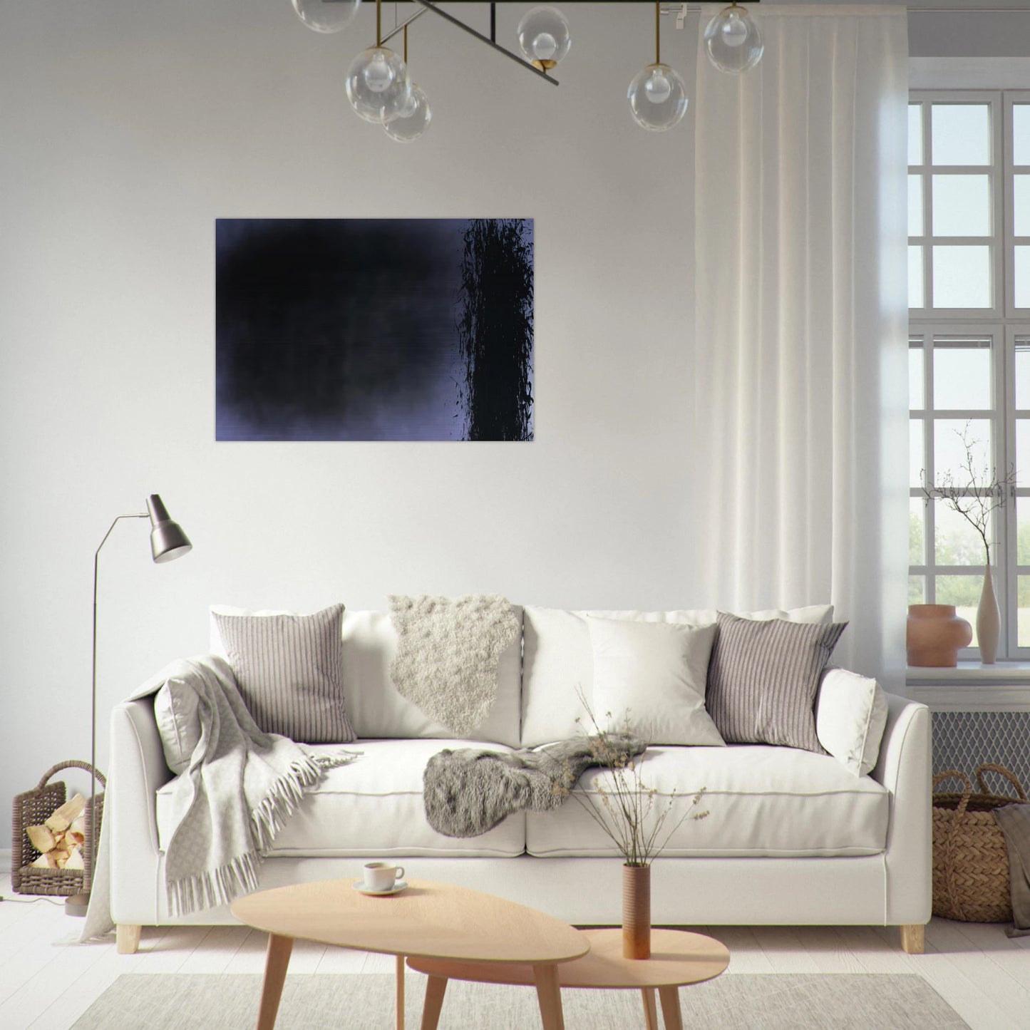 Untitled T1980-K5 - 1980 - Hans Hartung Brushed Aluminum Print - 70x100 cm / 28x40 inches | Hans Hartung Aluminum Print | Hans Hartung Prints
