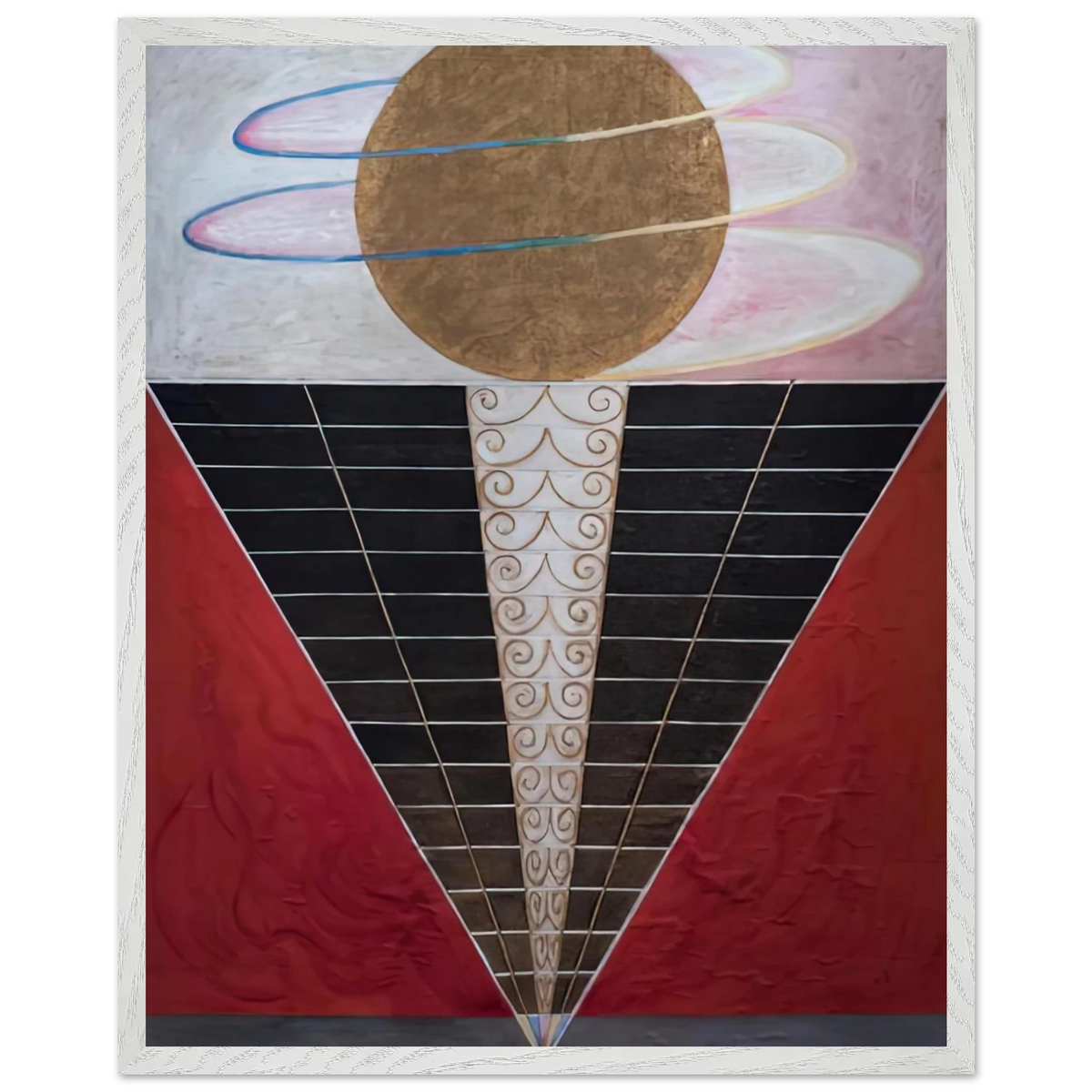 Hilma af Klint - ALTARPIECE NO 2 1915 Wall art - 30x45 cm / 12x18 inches - Premium Wooden Framed Poster With Fine Art Paper-canvas - Wood frame
