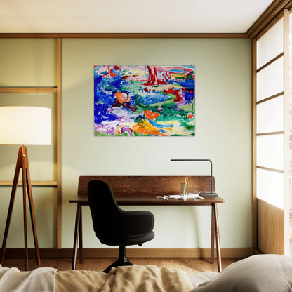 Landscape - Hans Hofmann Brushed Aluminum Print - 70x100 cm / 28x40 inches | Hans Hofmann Aluminum Print | Hans Hofmann Prints
