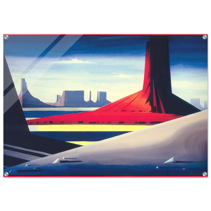 Monument Valley - Eyvind Earle Acrylic Print - 70x100 cm / 28x40″ inches