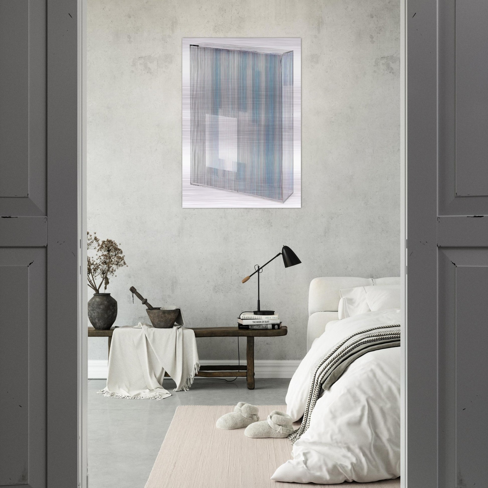 LA BOITE 1967 - Jesus Rafael Soto Brushed Aluminum Print - 70x100 cm / 28x40 inches | Jesus Rafael Soto Aluminum Print | Jesus Rafael Soto Prints