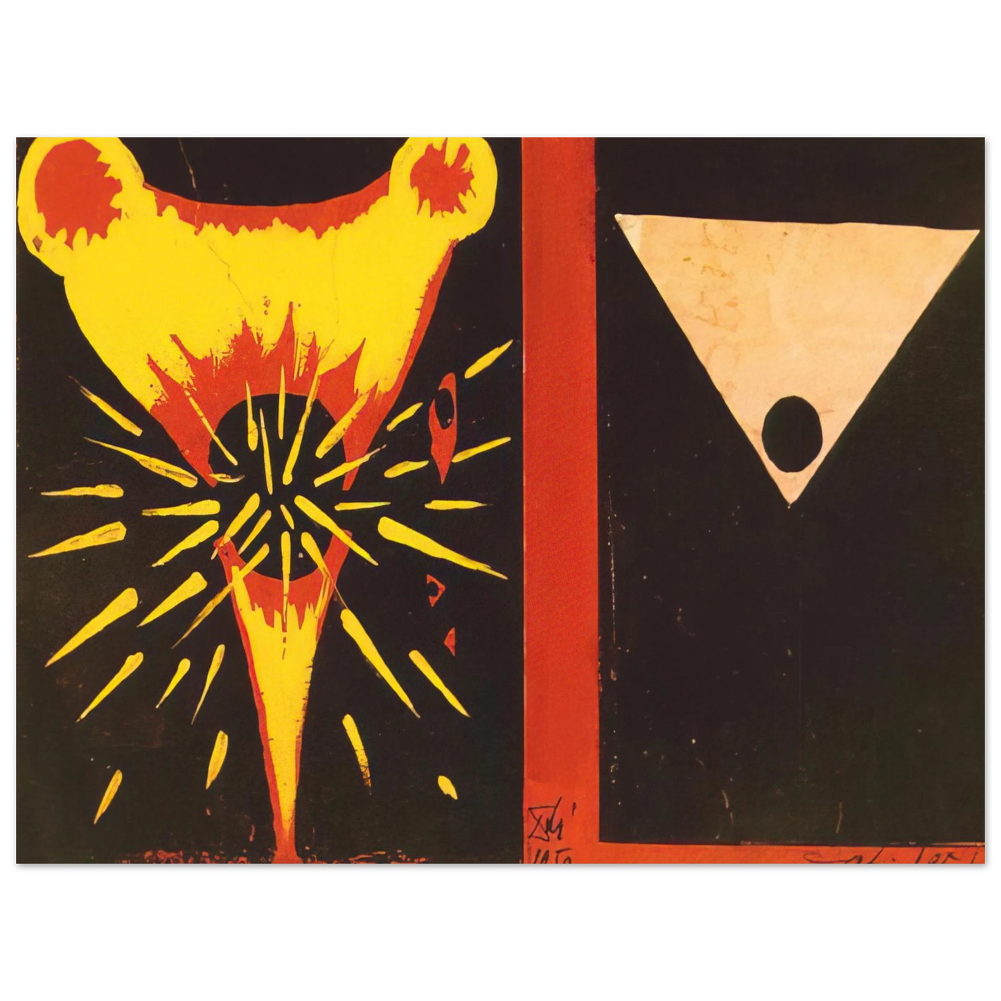 Salvador Dali - STUDY FOR CHRIST OF ST JOHN OF THE CROSS 1951  75x100 cm / 30x40inches Fine Art Poster