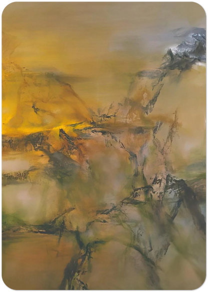 1 07 2001 2001 By Zao Wou-Ki Pack of 10 Post Cards | Zao Wou-Ki Post Cards | A6 (10.5 x 14.8 cm) - 4.1 x 5.8 inches