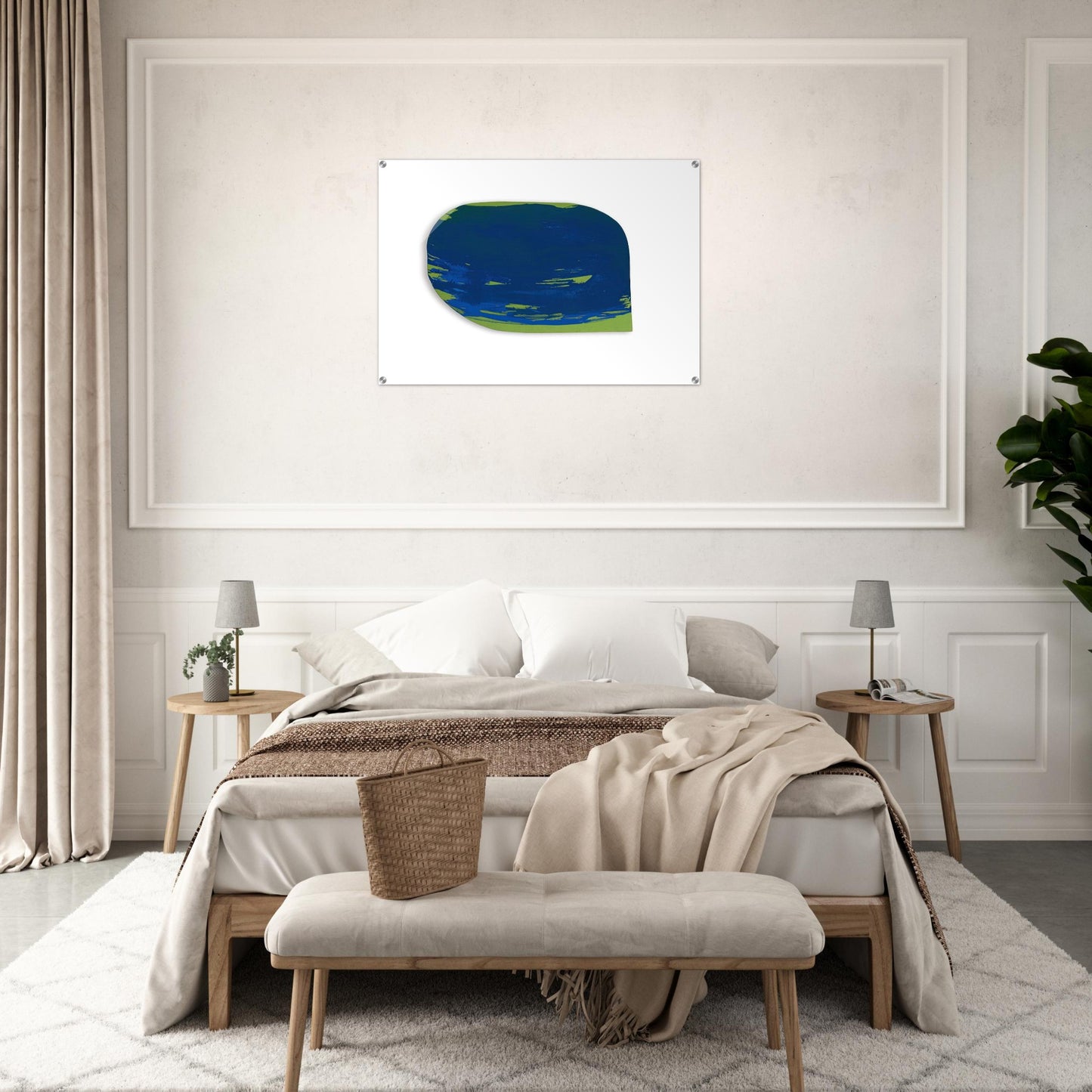 BLAU AUF GR N 1965 - BLINKY PALERMO Acrylic Print - 70x100 cm / 28x40″ inches | BLINKY PALERMO Wall Art | BLINKY PALERMO Prints