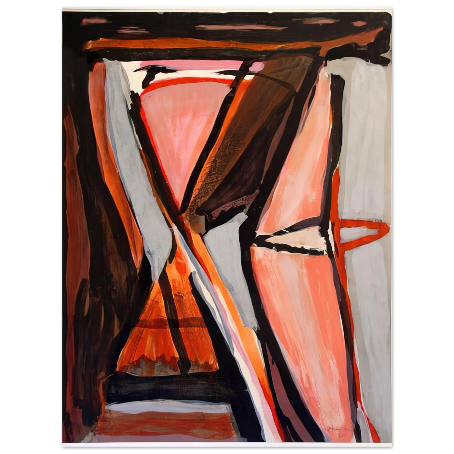 Bram van Velde - L'attrait - 1978  75x100 cm / 30x40inches Fine Art Poster