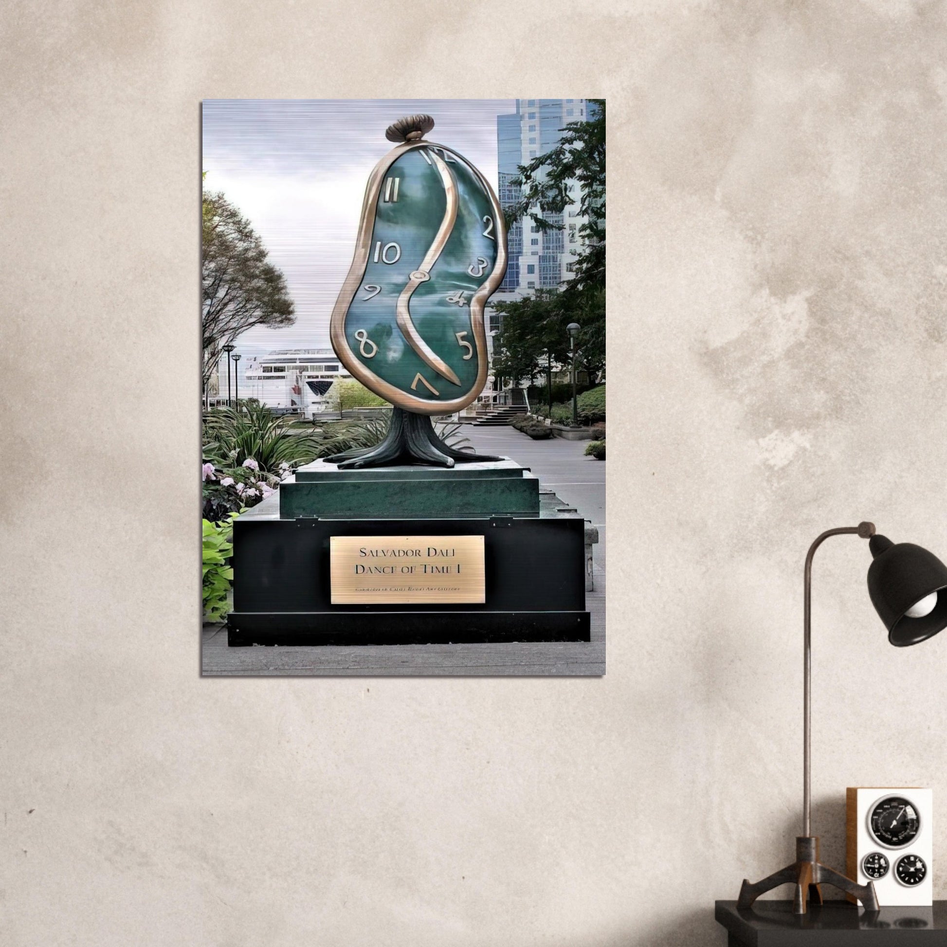 DANCE OF TIME I 1984 - Salvador Dali Brushed Aluminum Print - 70x100 cm / 28x40 inches | Salvador Dali Aluminum Print | Salvador Dali Prints