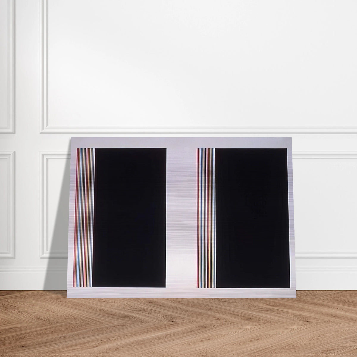Looking Glass - Color Field Painting - Gene Davis Brushed Aluminum Print - 70x100 cm / 28x40 inches | Gene Davis Aluminum Print | Gene Davis Prints