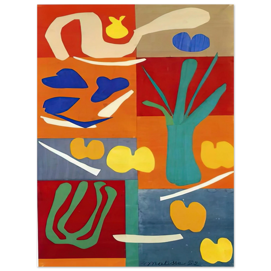 Henri Matisse - VEGETABLES 1952  75x100 cm / 30x40inches Fine Art Poster