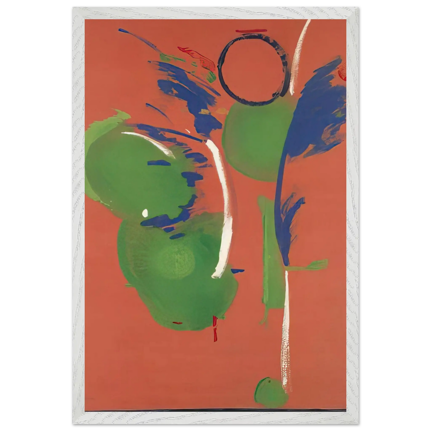 Helen Frankenthaler - Mary, Mary - 1987 Wall art - A2 (42 x 59.4  cm) - Premium Wooden Framed Poster With Fine Art Paper - Black frame