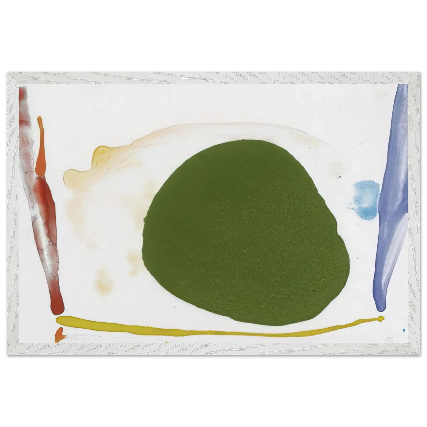 Helen Frankenthaler - Thanksgiving Day - 1973 Wall art - 40x60 cm / 16x24 Inches - Premium Wooden Framed Poster With Fine Art Paper - Black frame