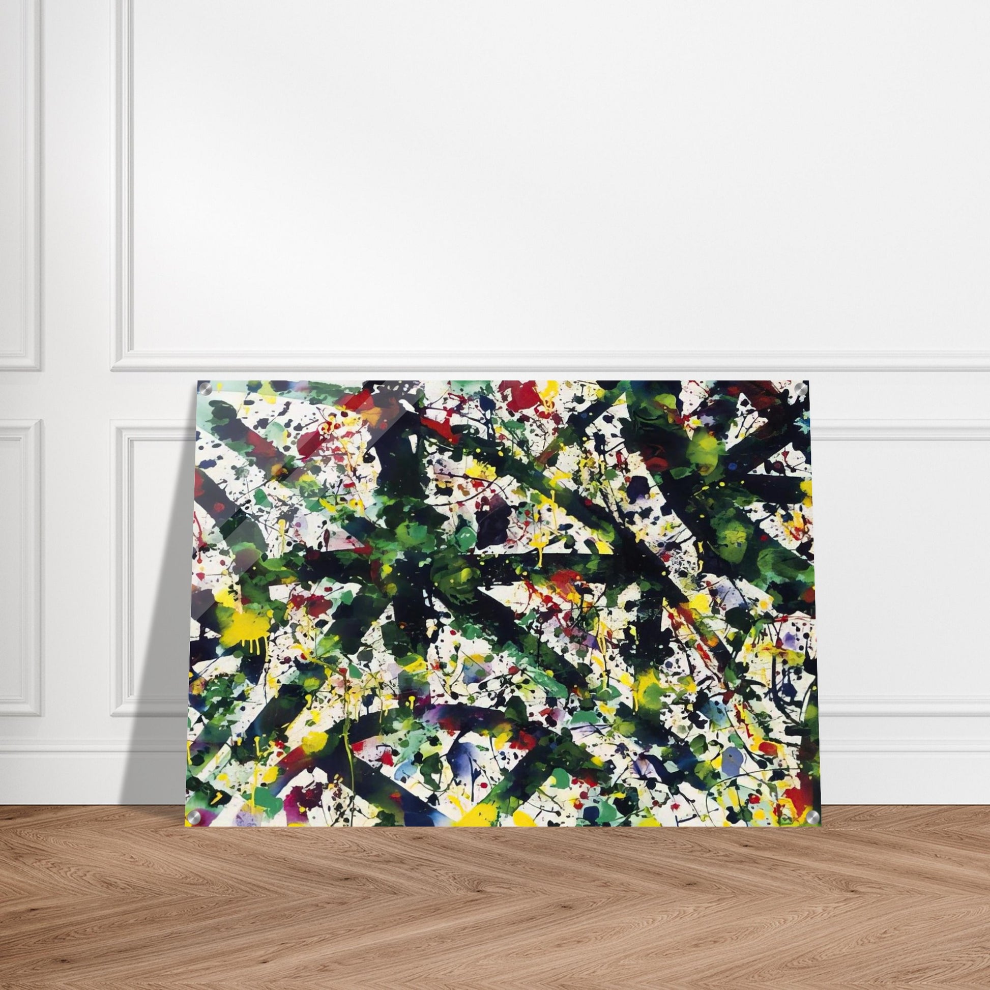 Green Buddha - Sam Francis Acrylic Print - 70x100 cm / 28x40″ inches