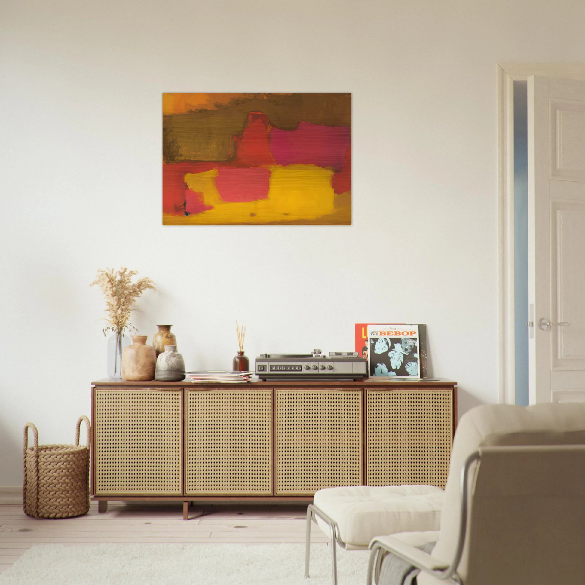 AWAY 1964 - Esteban Vicente Brushed Aluminum Print - 70x100 cm / 28x40 inches | Esteban Vicente Aluminum Print | Esteban Vicente Prints