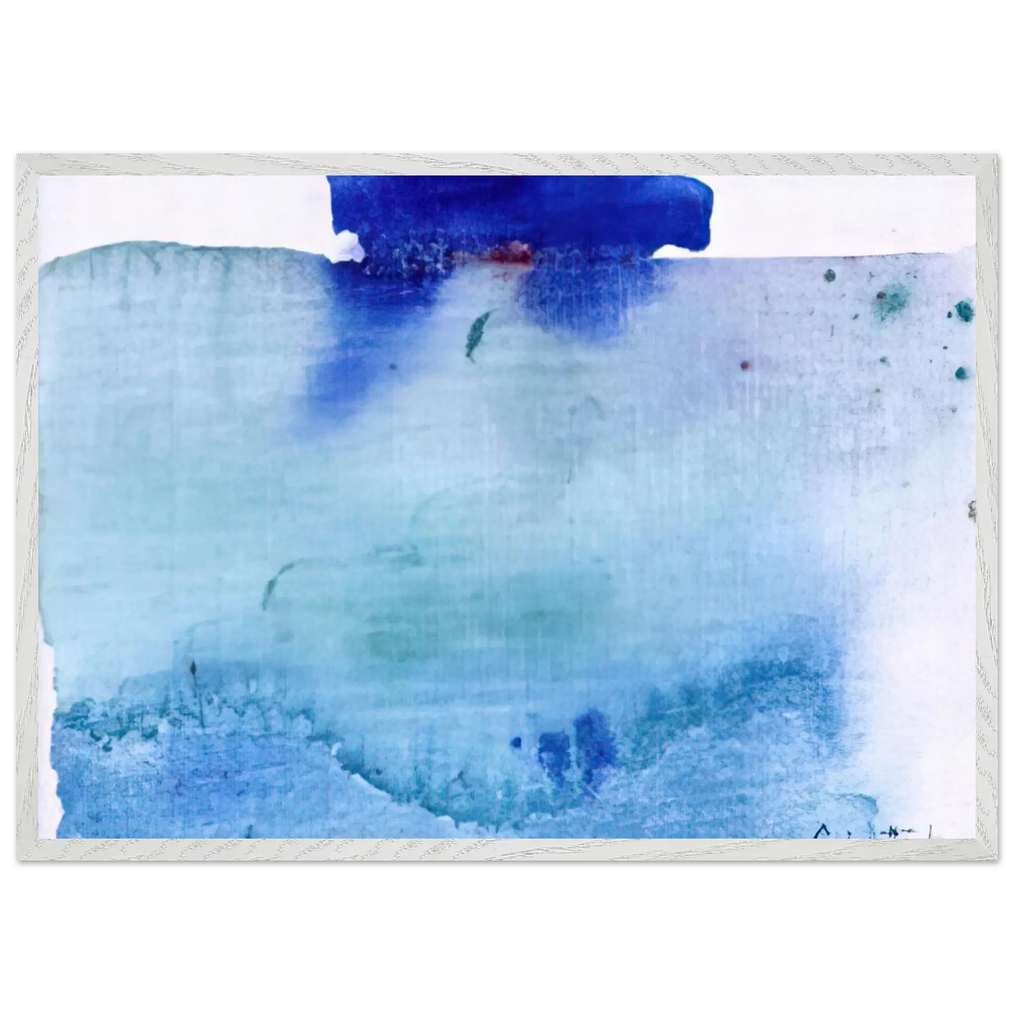 Helen Frankenthaler - Untitled - 1982 Wall art - A2 (42 x 59.4  cm) - Premium Wooden Framed Poster With Fine Art Paper - Wood frame