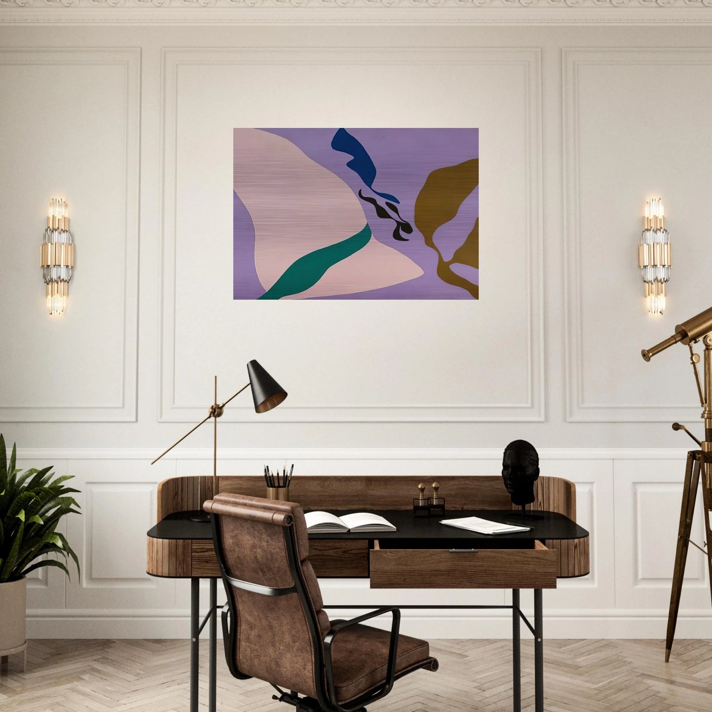 Untitled - 1968 - Ray Parker Brushed Aluminum Print - 70x100 cm / 28x40 inches | Ray Parker Aluminum Print | Ray Parker Prints