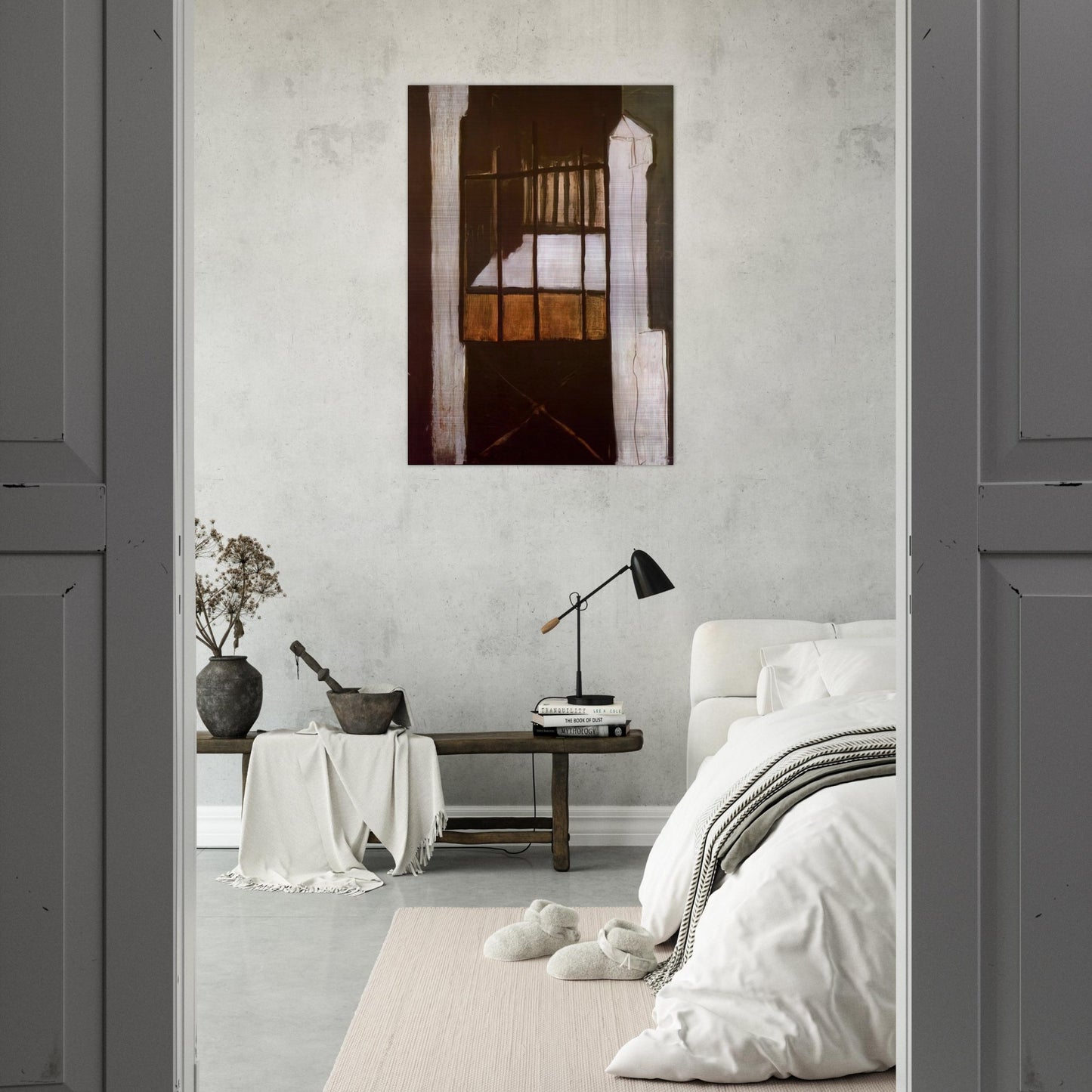Villa des Camélias - 1932 - Maria Helena Vieira da Silva Brushed Aluminum Print - 70x100 cm / 28x40 inches | Maria Helena Vieira da Silva Aluminum Print | Maria Helena Vieira da Silva Prints