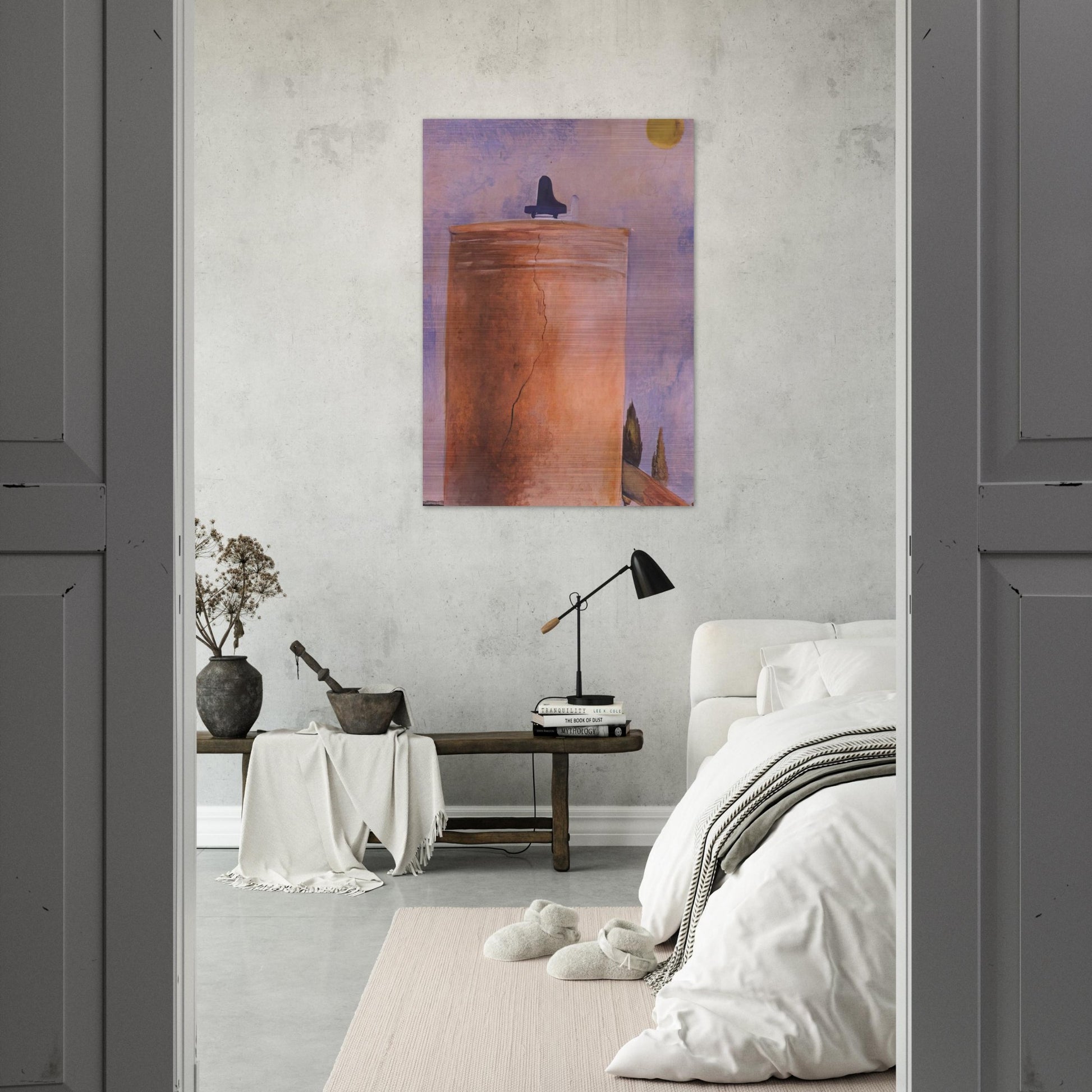 TOWER - Salvador Dali Brushed Aluminum Print - 70x100 cm / 28x40 inches | Salvador Dali Aluminum Print | Salvador Dali Prints