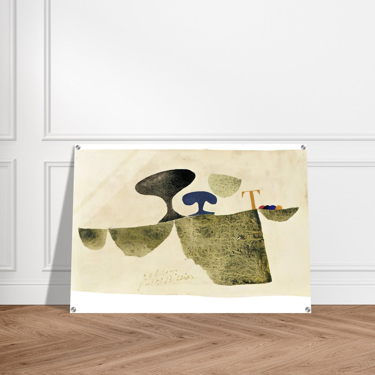 29.6.61 T - 1961 - Julius Bissier Acrylic Print - 70x100 cm / 28x40″ inches | Julius Bissier Wall Art | Julius Bissier Prints