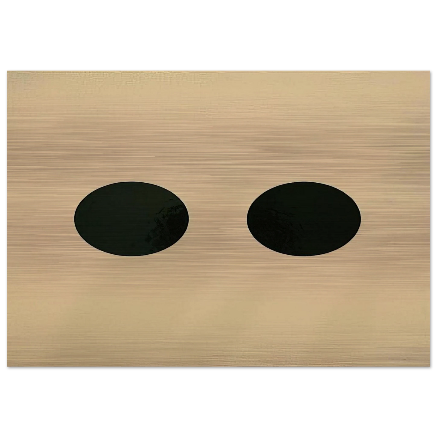 Two Circles - 1950 - Alexander Liberman Brushed Aluminum Print - 70x100 cm / 28x40 inches | Alexander Liberman Aluminum Print | Alexander Liberman Prints