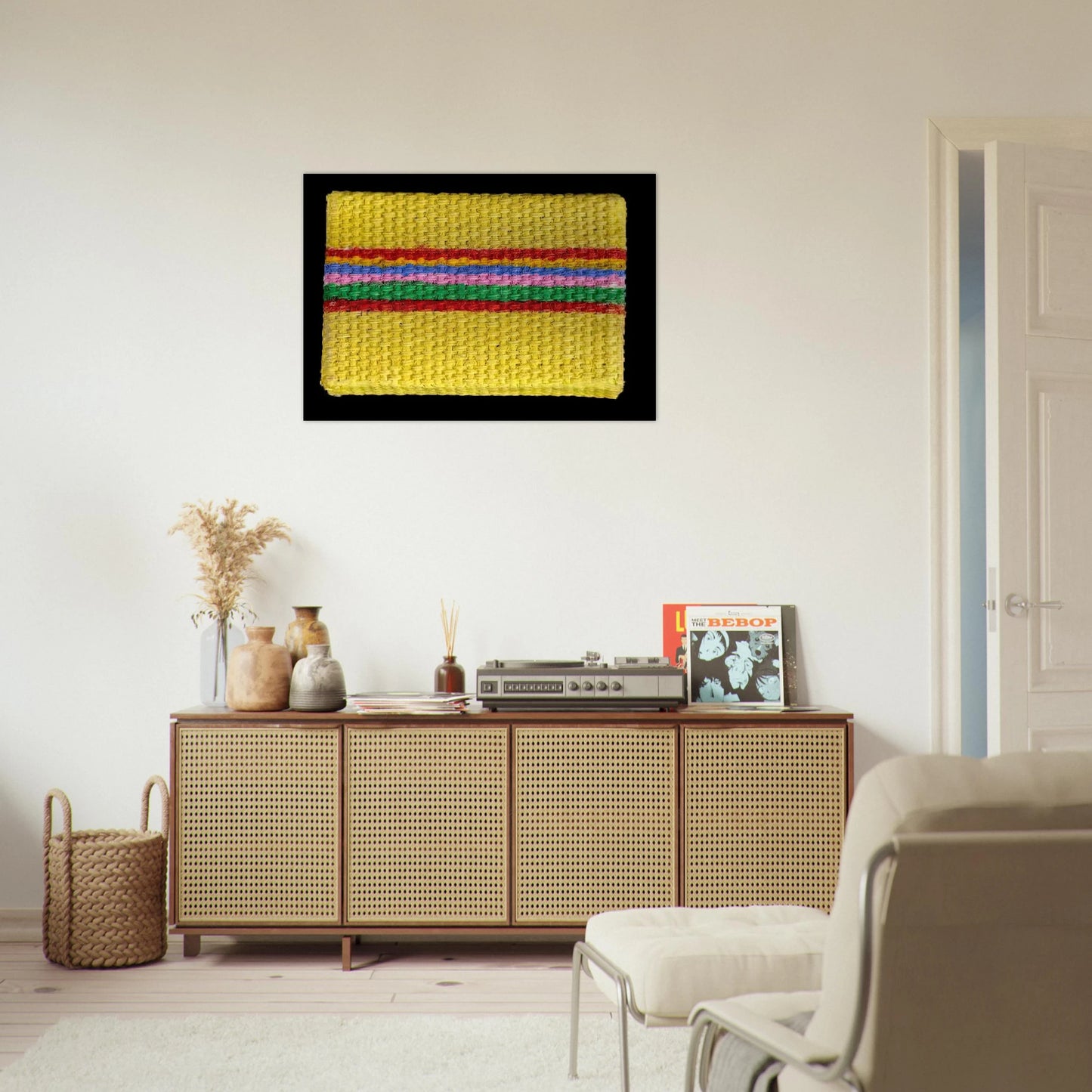 Micro-Painting - 1968 - Gene Davis Brushed Aluminum Print - 70x100 cm / 28x40 inches | Gene Davis Aluminum Print | Gene Davis Prints