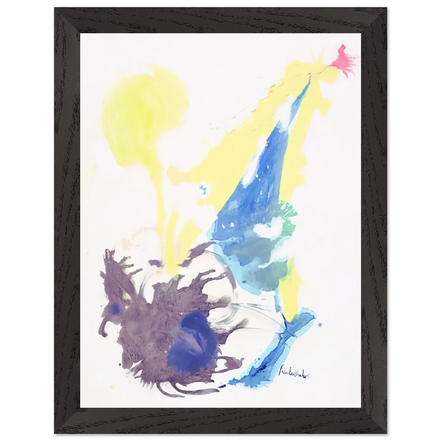 Helen Frankenthaler - Moving Day - 1961 Wall art - 30x40 cm / 12x16 inches - Premium Wooden Framed Poster With Fine Art Paper-canvas - Wood frame