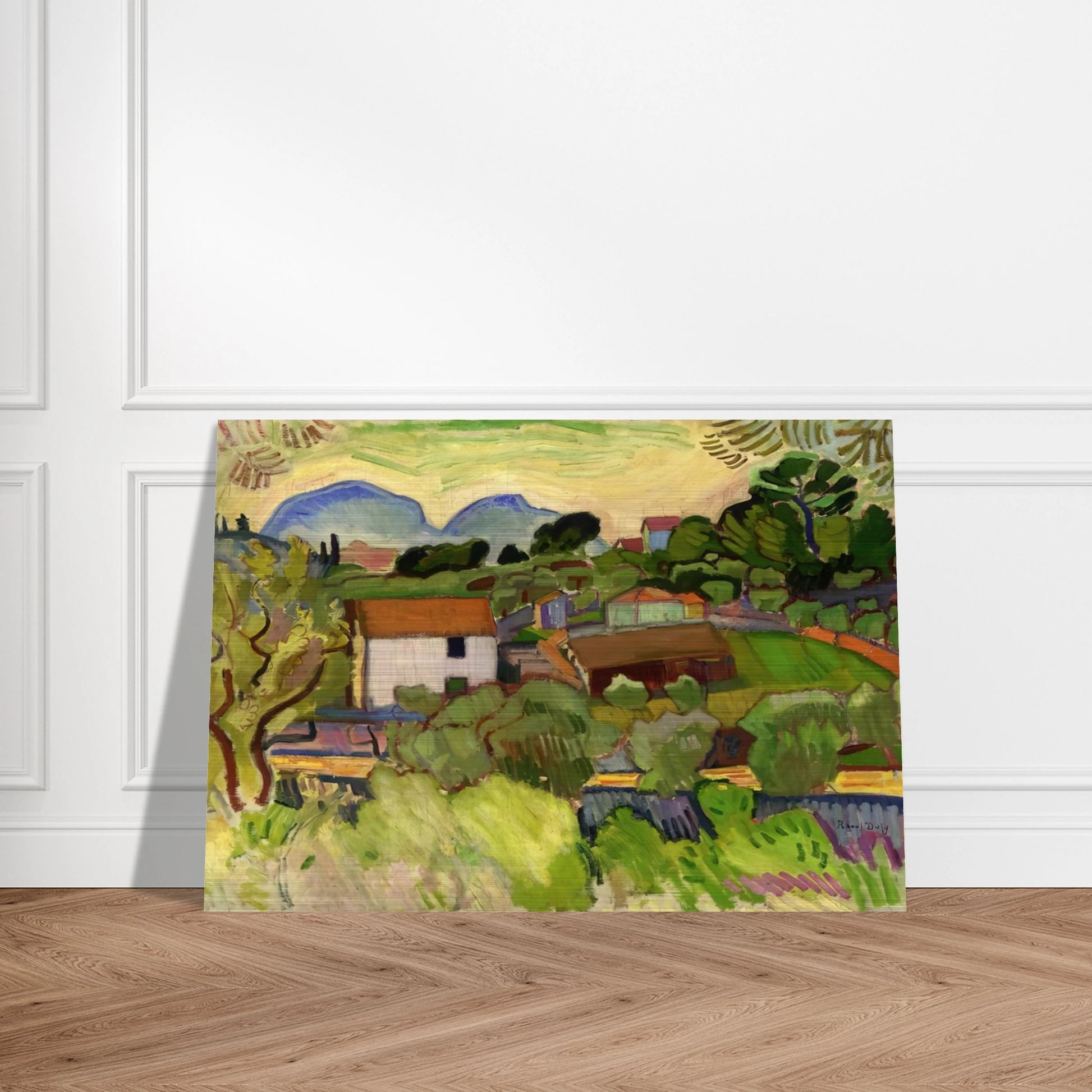 THE RIVER - Raoul Dufy Brushed Aluminum Print - 70x100 cm / 28x40 inches | Raoul Dufy Aluminum Print | Raoul Dufy Prints