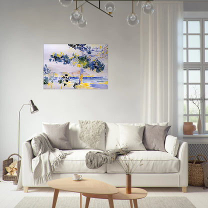 Saint-Clair Landscape - Henri-Edmond Cross Brushed Aluminum Print - 70x100 cm / 28x40 inches | Henri-Edmond Cross Aluminum Print | Henri-Edmond Cross Prints