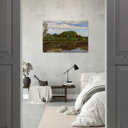 Geinrust Farm with Isolated Tree - Piet Mondrian Acrylic Print - 70x100 cm / 28x40″ inches
