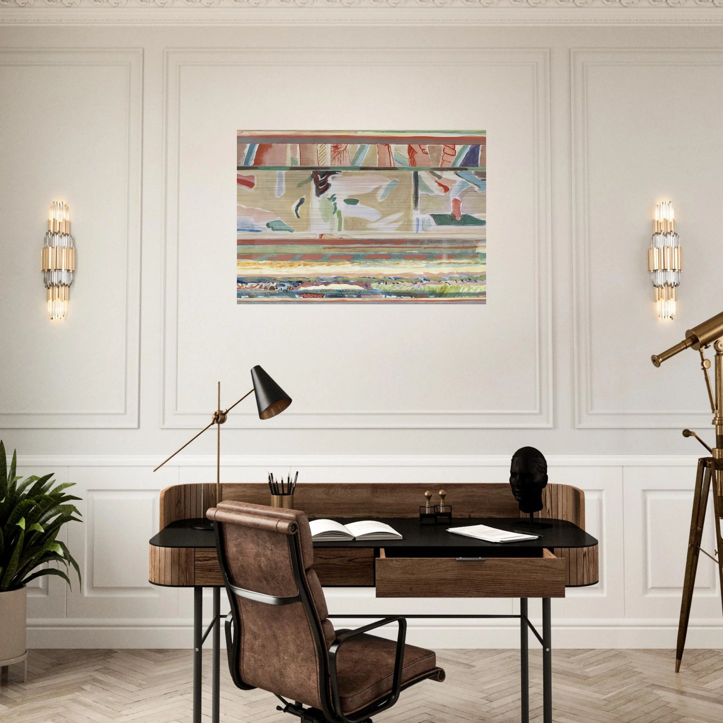 Paisagem II, Portalegre tapestry card - Lyrical Abstraction - Menez Brushed Aluminum Print - 70x100 cm / 28x40 inches | Menez Aluminum Print | Menez Prints
