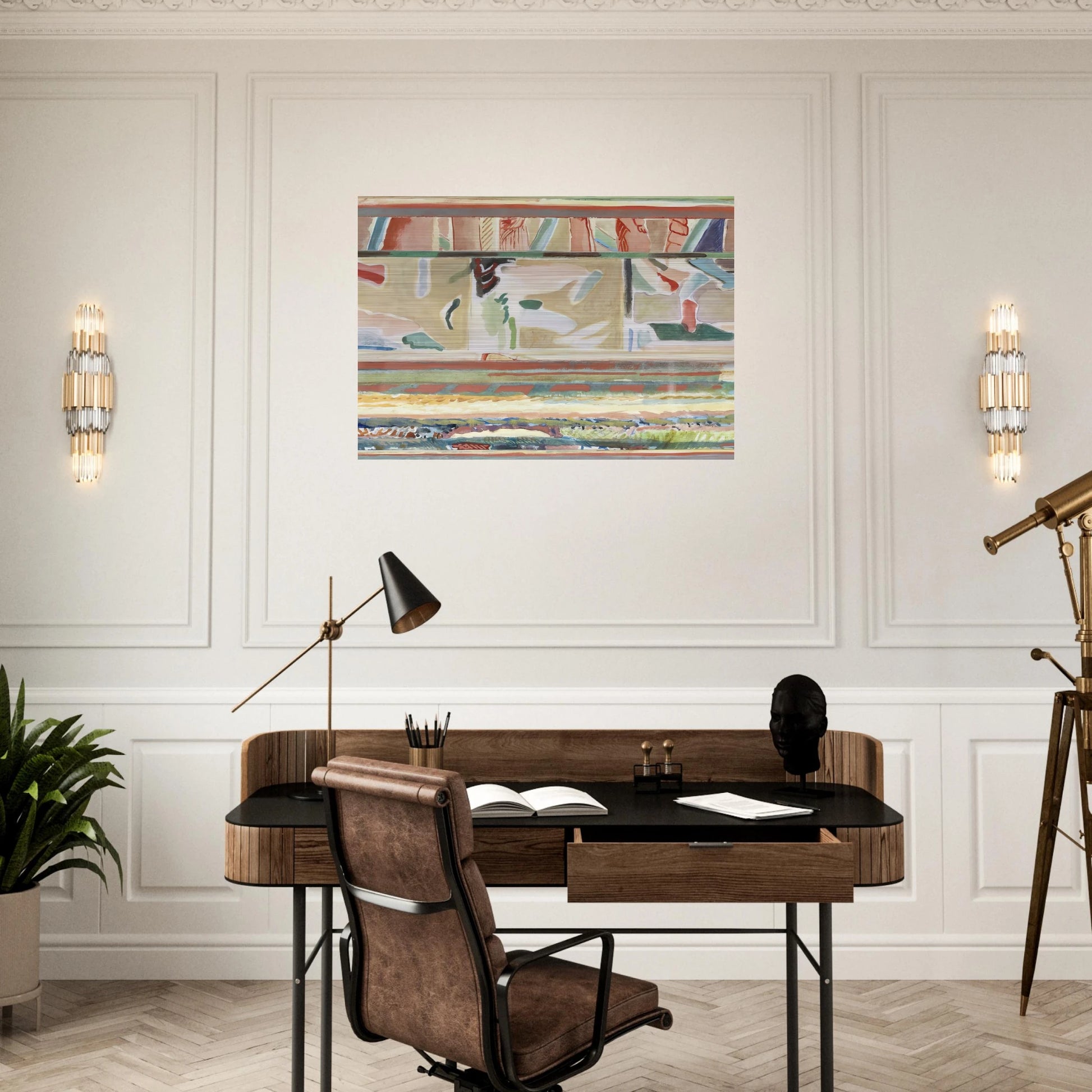Paisagem II, Portalegre tapestry card - Lyrical Abstraction - Menez Brushed Aluminum Print - 70x100 cm / 28x40 inches | Menez Aluminum Print | Menez Prints