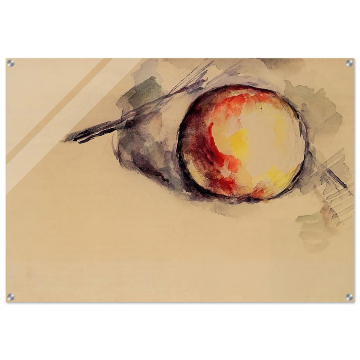 Study of an Apple - Paul Cézanne Acrylic Print - 70x100 cm / 28x40″ inches