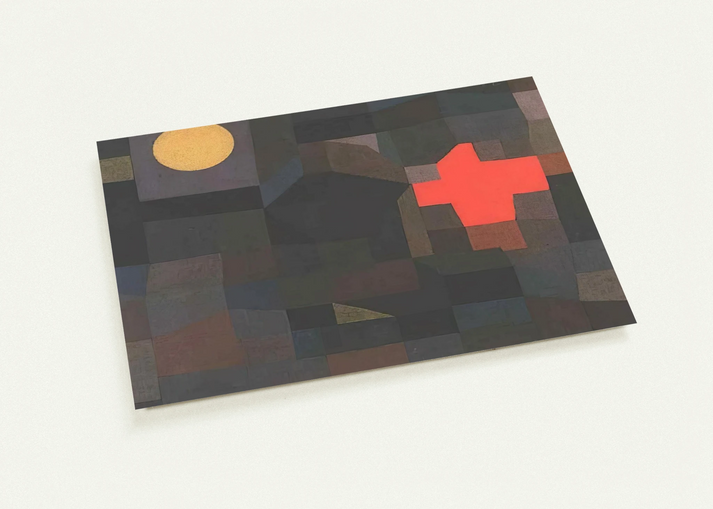 FIRE FULL MOON 1933 By Paul Klee Pack of 10 Post Cards | Paul Klee Post Cards | A6 (10.5 x 14.8 cm) - 4.1 x 5.8 inches