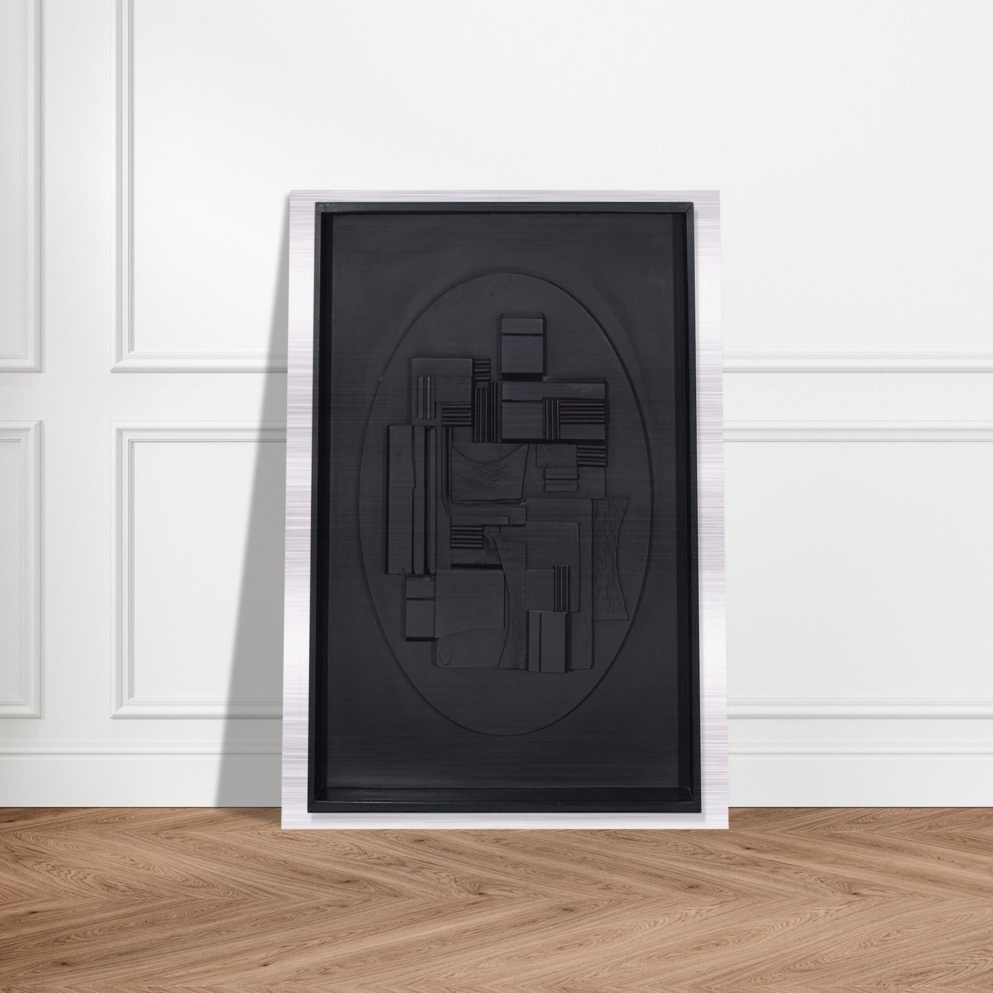 FULL MOON 1980 - Louise Nevelson Brushed Aluminum Print - 70x100 cm / 28x40 inches | Louise Nevelson Aluminum Print | Louise Nevelson Prints