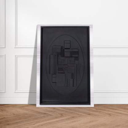 FULL MOON 1980 - Louise Nevelson Brushed Aluminum Print - 70x100 cm / 28x40 inches | Louise Nevelson Aluminum Print | Louise Nevelson Prints