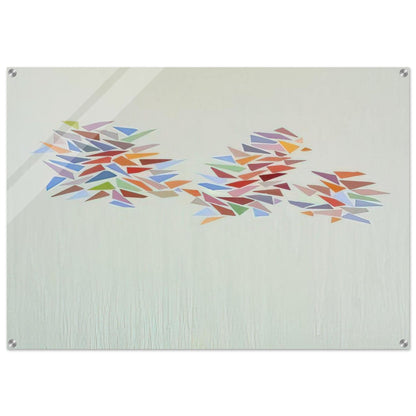 Bright Colors on Pale Green - 1976 - Robert Goodnough Acrylic Print - 70x100 cm / 28x40″ inches