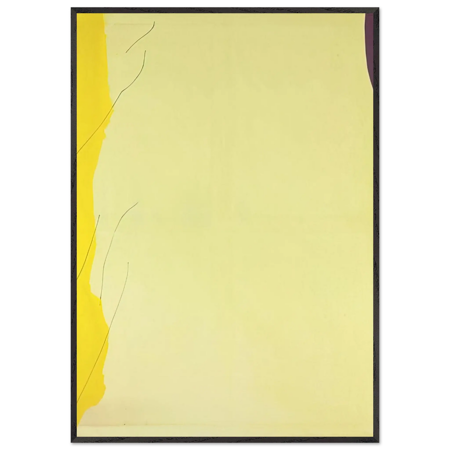 Helen Frankenthaler - Distillation - 1973 Wall art - 30x45 cm / 12x18 Inches - Premium Wooden Framed Poster With Fine Art Paper - White frame