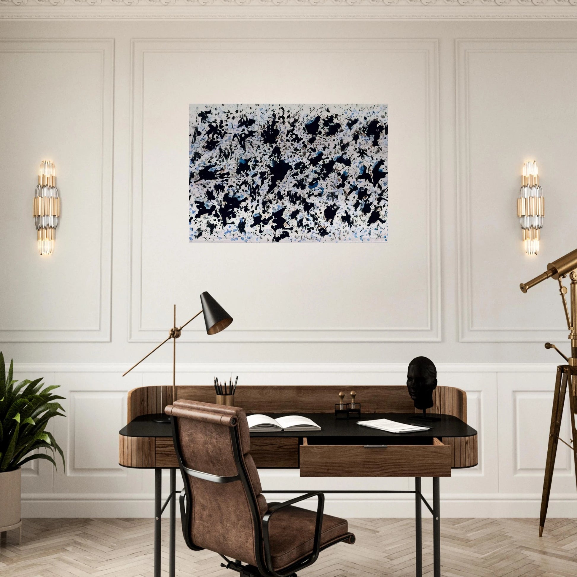 UNTITLED 1 - Henri Michaux Brushed Aluminum Print - 70x100 cm / 28x40 inches | Henri Michaux Aluminum Print | Henri Michaux Prints