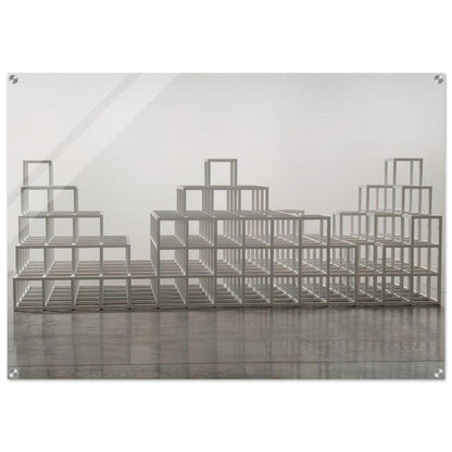Structure with Three Towers - Sol LeWitt Acrylic Print - 70x100 cm / 28x40″ inches | Sol LeWitt Wall Art | Sol LeWitt Prints