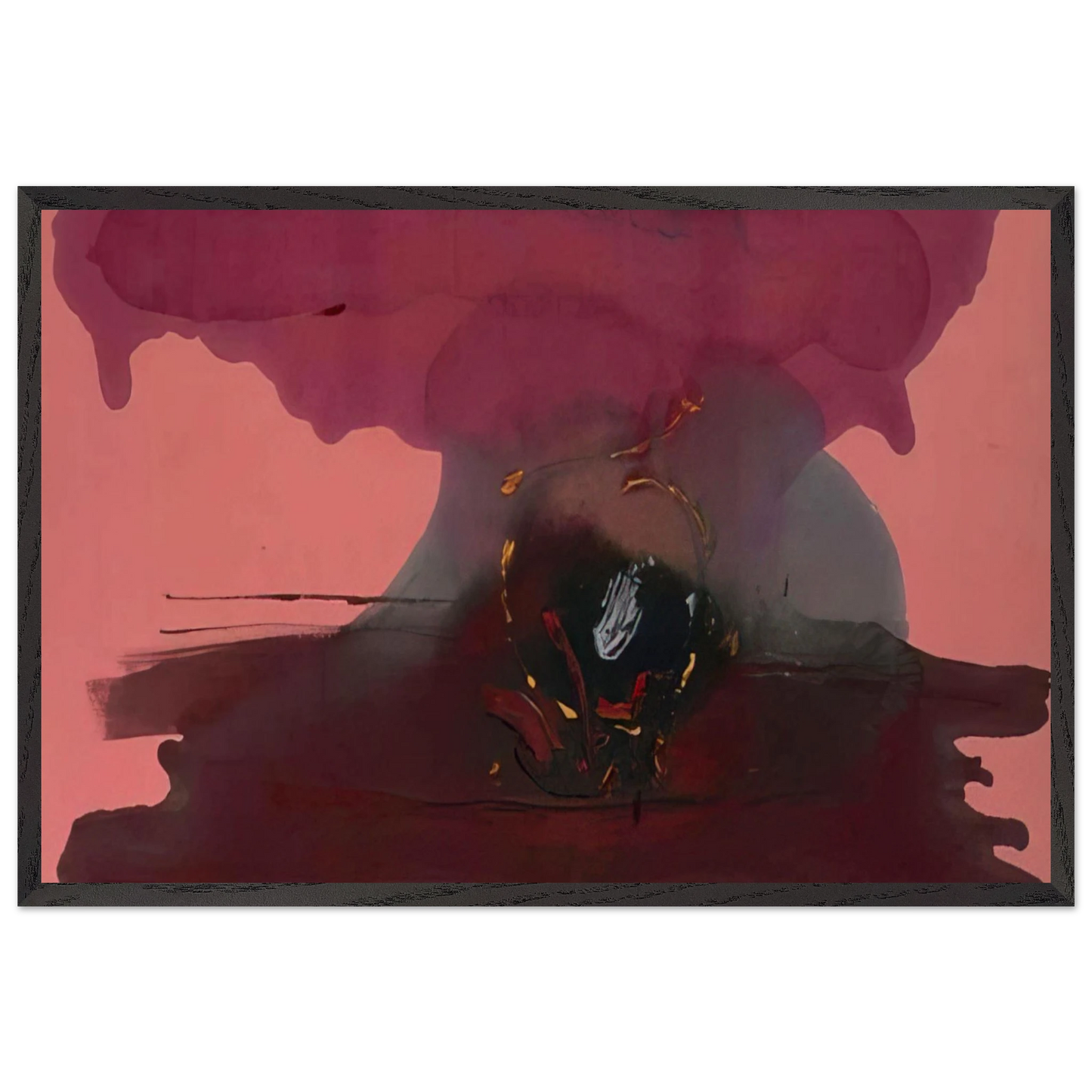 Helen Frankenthaler - Harbinger - 1986 Wall art - 45x45 cm / 18x18 inches - Fine Art Poster-canvas - -