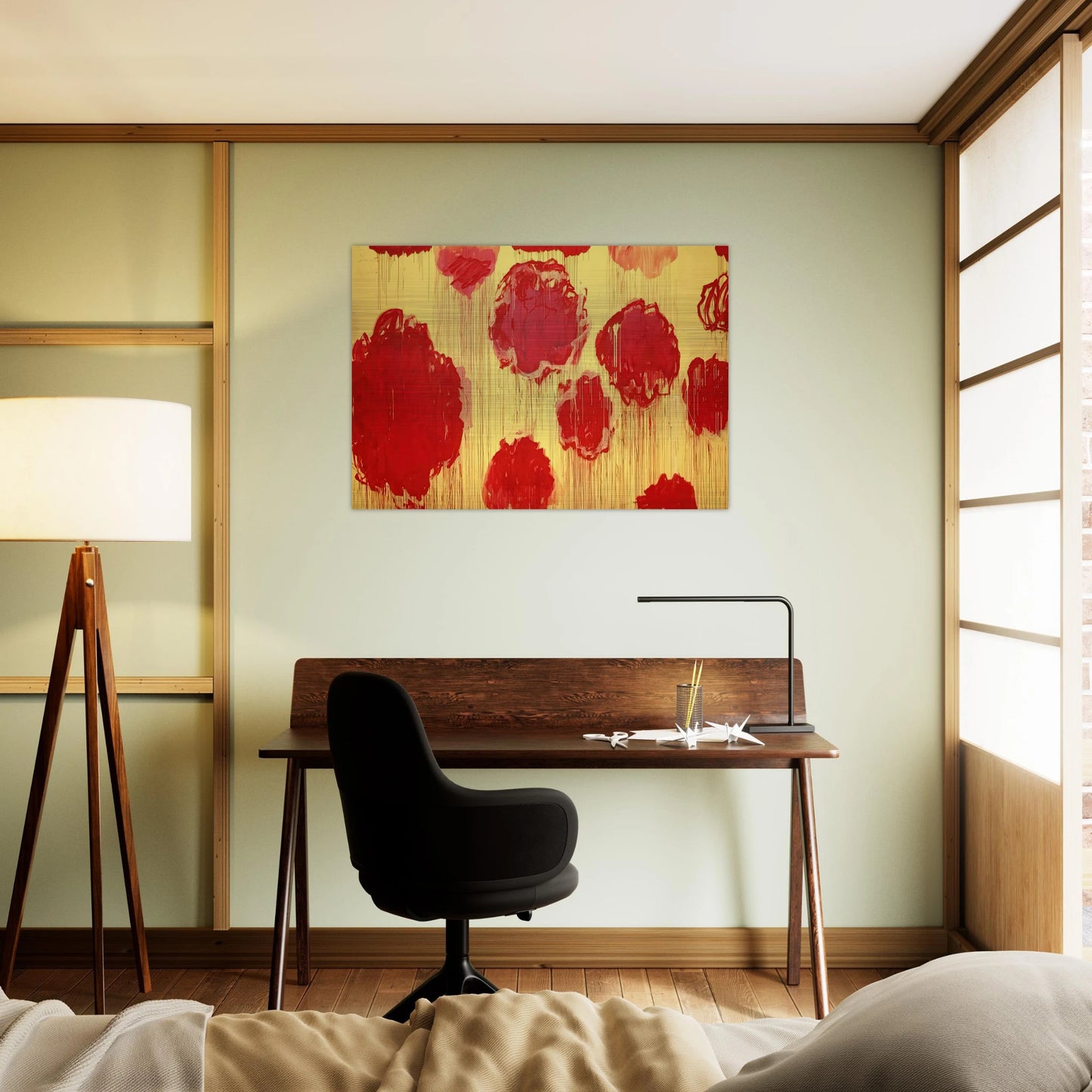 Untitled  Peonias series  - Cy Twombly Brushed Aluminum Print - 70x100 cm / 28x40 inches | Cy Twombly Aluminum Print | Cy Twombly Prints