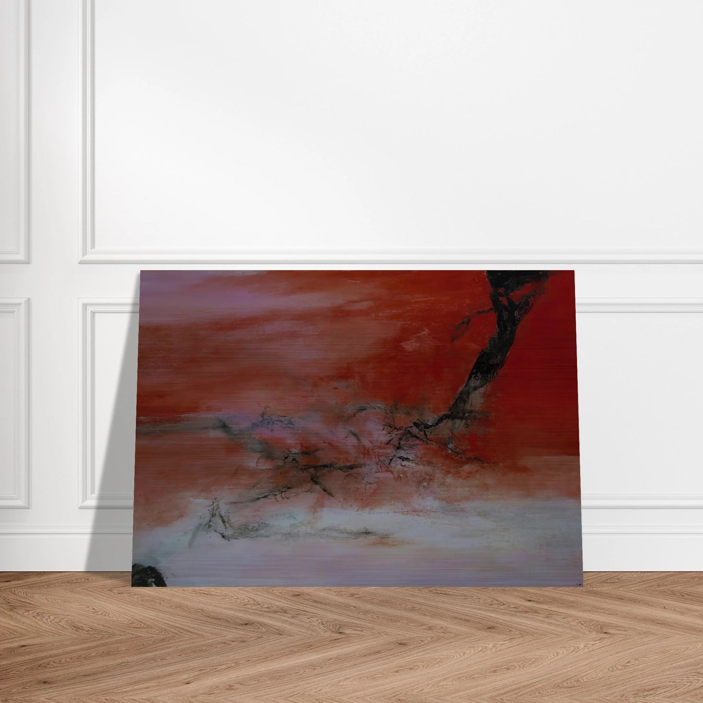 10 JANVIER 2001 2001 - Zao Wou-Ki Brushed Aluminum Print - 70x100 cm / 28x40 inches | Zao Wou-Ki Aluminum Print | Zao Wou-Ki Prints